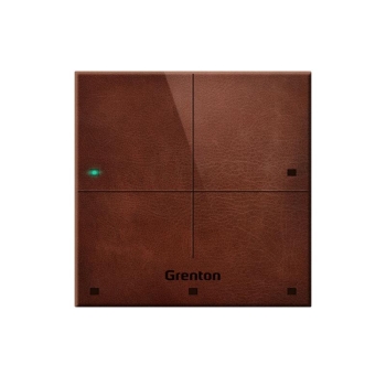 Grenton PANEL DOTYKOWY 4 POLA ciemna skóra - TPA-804-T-01